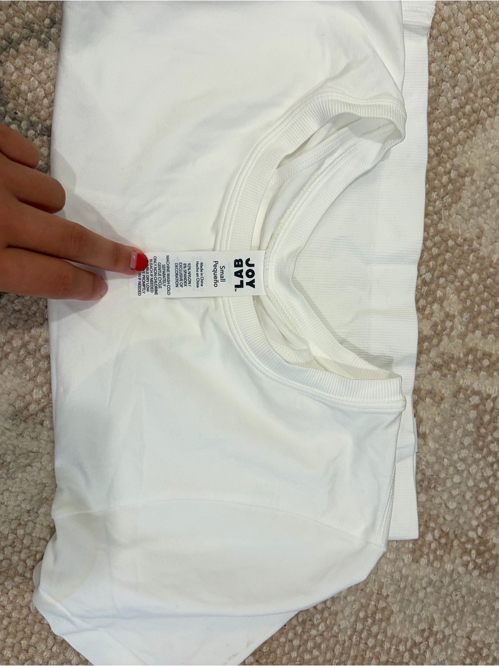 JoyLab White Short Sleeve Crew Tee